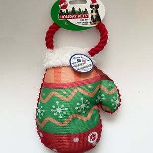 Holiday Pets Dog Toy Mitten